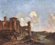 ASSELYN, Jan Italian Landscape with SS. Giovanni e Paolo in Rome oil on canvas